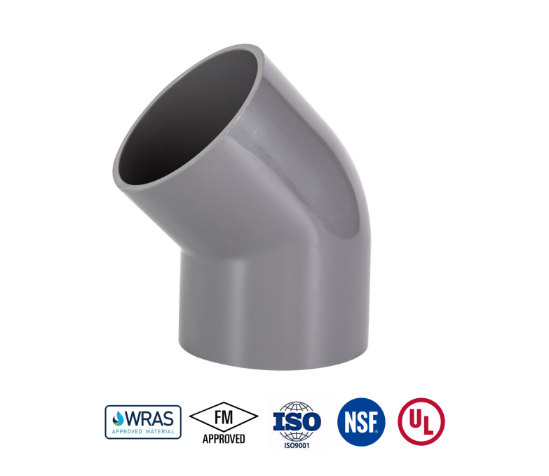 PVC 45 degree elbow PVC 45 Degree Elbow - Image 1